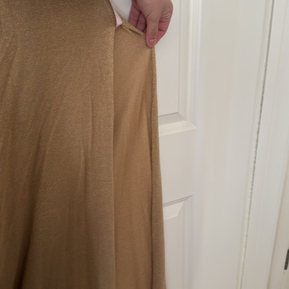 House of CB Selia Metallic Semisheer Gown - Picture 6 of 7